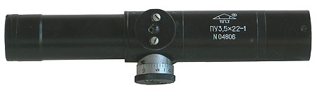Оптический прицел ПСО(ПУ) 3,5х22-01 (без кронштейна), пенек