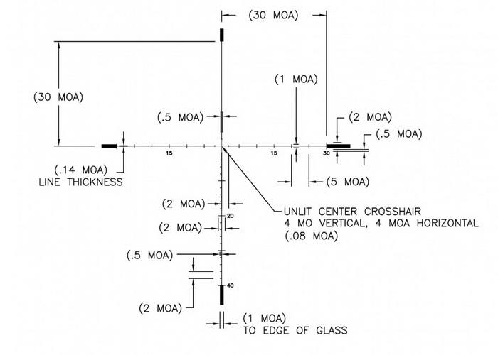 Оптический прицел U.S. Optics 3.2-17x44 30мм SN-3 T-PAL (RDP MOA)