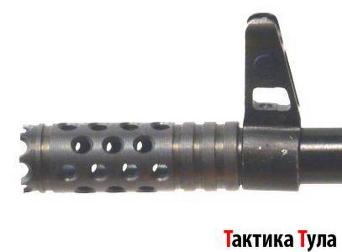 Дульный тормоз компенсатор (ДТК) 12 кал. -001 для Сайга, Вепрь 12 Тактика Тула 20007