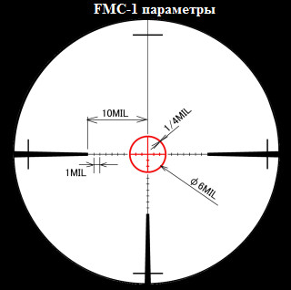 Оптический прицел March 1-8x24 с подсветкой, FF, FMC-1, 0.1MIL (D8V24FIML)