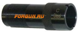 Дульная насадка (0,0) цилиндр 63 мм с резьбой под ДТК для ИЖ-18/ МР- 153/ МР-233 12 кал ИМЗ