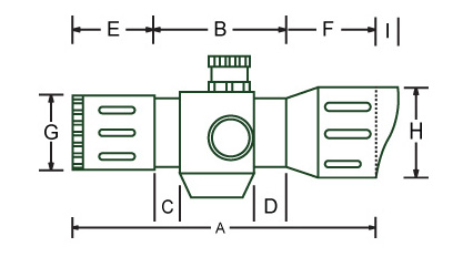 Оптический прицел Leapers UTG 4X32 T4 Prismatic на Weaver, сетка Circle Dot, SCP-T4IECDQ