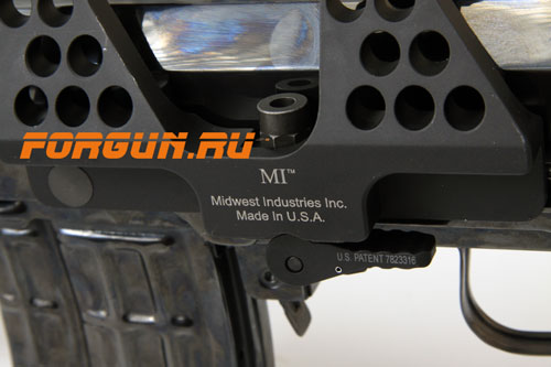 Кронштейн боковой быстросъемный с кольцами 25,4/30 мм для СВД, Тигр, СВДС Midwest Industries MI-SVD30SM