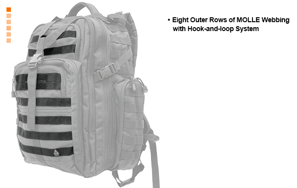 Тактический рюкзак Leapers UTG 3-Day, двухлямочный, черный цвет, PVC-P372B