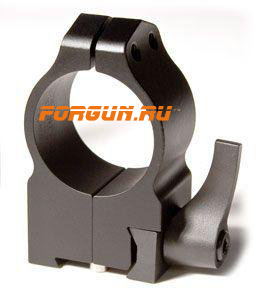 Кольца 25,4 мм для Tikka высота 14 мм Warne Quick Detach High, 2TLM, сталь (черный)