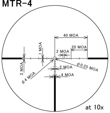 Оптический прицел March 2,5-25x52 с подсветкой, SF, MTR-4, 0.1MIL (D25V52TI)