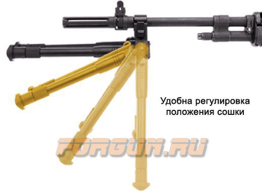 Сошки для оружия Leapers UTG, на ствол 11-19 мм, регулируемые, TL-BP08S-A