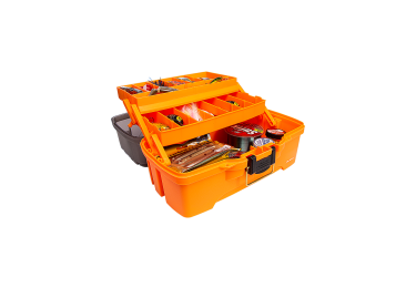 Ящик Plano для приманок и аксессуаров с 2-уровневой системой хранения оранжевый