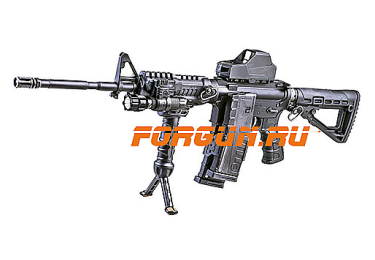 Кронштейн цевье для M16, M4 или AR15, четыре планки Weaver/Picatinny, пластик, CAA tactical M4S1