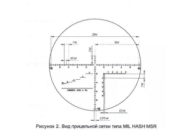 Оптический прицел Беломо ПОСП GS 5-25х56 FFP с подсветкой сетки MIL HASH MSR 