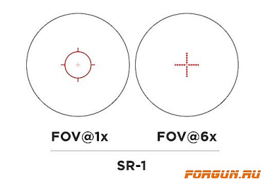Оптический прицел EOTech Vudu 1-6x24 FFP SR-1, VUDU.1-6.FFP.SR1