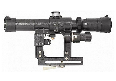 Оптический прицел Беломо ПСПУ 2,5-5x24 В с подсветкой сетки, парабола (для Вепрь/Сайга) 
