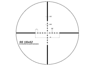 Оптический прицел SWFA SS MOA 16x42 RF 30mm, сетка Mil-Dot SS16X42