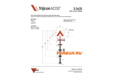 Тактический прицел Trijicon ACOG 3.5x35 .308 / 7.62 BDC TA11E