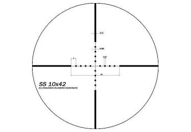 Оптический прицел SWFA SS MOA 10x42 RF 30mm, сетка Mil-Dot SS10X42