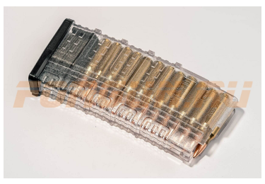 Магазин Pufgun на Вепрь-308, 7,62х51, 25 патронов, полимер, прозрачный, возможность укорочения, 181 г