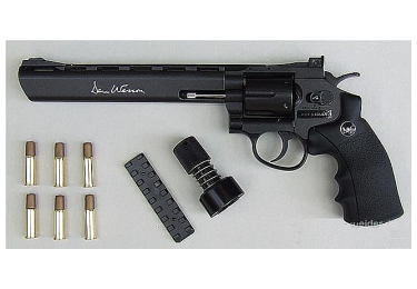 Пневматический пистолет револьвер Dan Wesson 8" металл (ASG)