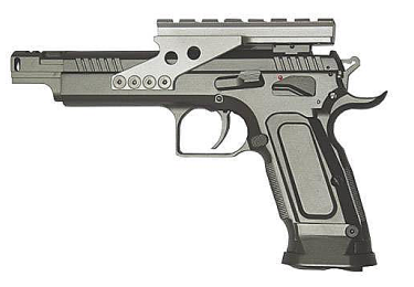 Пневматический пистолет Cybergun Tanfoglio Gold Custom CO2, Blowback, 4.5mm, 91 м/с, 358004
