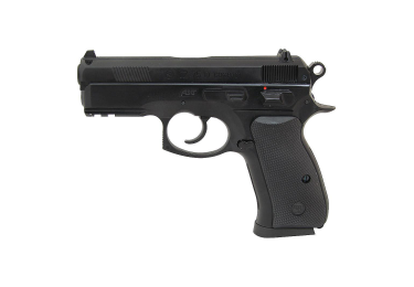 Пневматический пистолет CZ-75 compact черный, подвижный затвор(ASG)