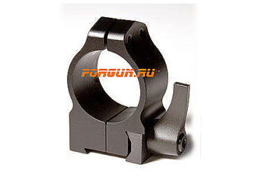 Кольца 25,4 мм для CZ 527 высота 10 мм Warne Quick Detach Medium, 1B1LM, сталь (черный)