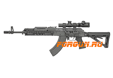 Кронштейн боковой быстросъемный с кольцами 25,4/30 мм для AK-47/74, Сайга, СВД Midwest Industries MI-AK30SM