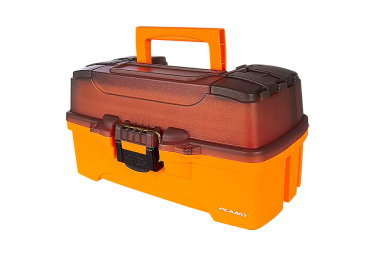 Ящик Plano для приманок и аксессуаров с 2-уровневой системой хранения оранжевый