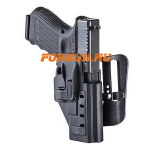 Кобура для пистолета Glock кал. 9х19 мм, .40 S&W CAA tactical TLHG1, полимер (черный)