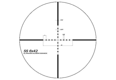 Оптический прицел SWFA SS MOA 6x42 RF 30mm, сетка Mil-Dot SS6X42