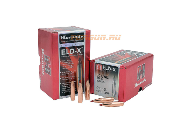 Пули Hornady 30 CAL ELD-X 30 кал. .308 178 gr, 100 шт. (3074)