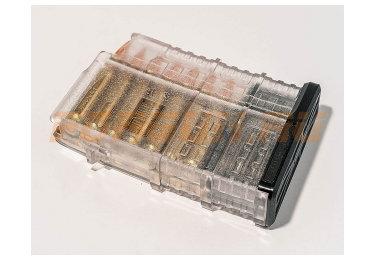 Магазин Pufgun на Вепрь-308, 7,62х51, 15 патронов, полимер, прозрачный, возможность укорочения, 141 г