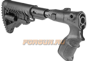 Приклад для Remington 870, телескопический, рукоятка, пластик, компенсатор отдачи, складной, FAB Defense, FD-AGRF 870 FKSB