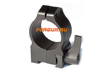 Кольца 25,4 мм для Tikka высота 11 мм Warne Quick Detach Medium, 1TLM, сталь (черный)