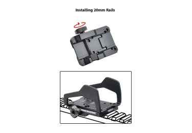 Быстросъёмный кронштейн основание R.Ex универсальный для коллиматоров на Weaver (6896-9999)