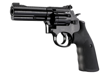 Пневматический пистолет револьвер Smith&Wesson 586 4" черный (Umarex)