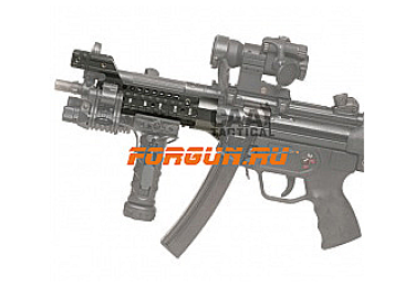 Кронштейн цевье с 5 планками типа Picatinny для MP5 CAA tactical HX5, алюминий, черный