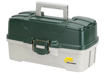Ящик Plano для приманок и аксессуаров с 3-уровневой системой хранения зелено белый