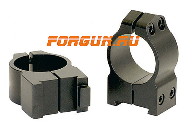 Кольца 25,4 мм для CZ 550 высота 10 мм Warne Fixed Medium, 1BM, сталь (черный)