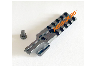 Кронштейн база вивер/пикатини (weaver) вместо штатного целика АК , Вепрь К, Вепрь КМ, Сайга-МК Сталь 10см