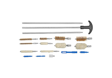 Набор для чистки оружия 12, 20, .22-.30, 9 мм кал., универсальный, 19 предметов, блистер, DAC 38260