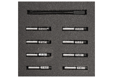 Набор измерительных калибров 7.62 с резьбой под шомпол 8 шт ЭСТ
