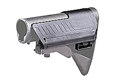 Подщечник для штатного телескопического приклада M4, AR15 с отсеком для батарей CAA tactical SST1, полимер, черный