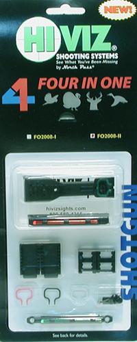 Мушка HiViz FO2008-I (4 мушки в 1) для планки 6,3мм и 7,5мм