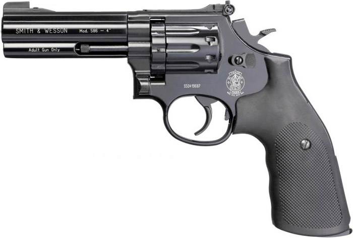 Пневматический револьвер Umarex SmithWesson 586 4, 4.5 мм, 4480004/4480013