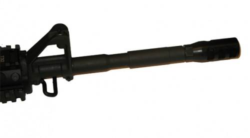 Дульный тормоз компенсатор (ДТК) 5,56/.223 для AR15/M16/M4, с резьбой 1/2-28 и гайкой фиксатором, ME 450010