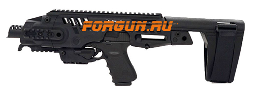 Комплект для модернизации Glock, Beretta, CZ, Glock, H&K, Sig Sauer и др. CAA tactical RONI-STAB, алюминий/полимер (черный)