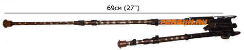 Сошки для оружия Caldwell XLA Pivot (на антабку) (длина от 34,3 до 68,6 см), 445088, камуфляж
