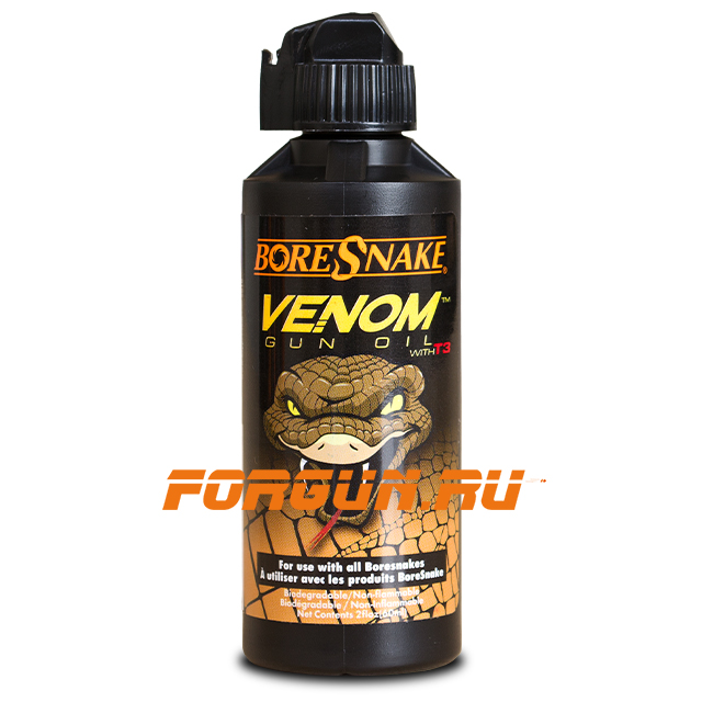 Масло оружейное, спрей, Hoppes Boresnake Venom Gun Oil with T3, BVG04