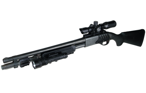 Кронштейн weaver на Ремингтон 870 и 11-87. UTG M87 Tactical Shotgun Mount (MNT-RM870A)