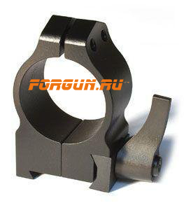Кольца 25,4 мм для CZ 550 высота 10 мм Warne Quick Detach Medium, 1BLM, сталь (черный)