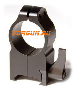 Кольца 25,4 мм на Weaver высота 16 мм Warne Maxima Quick Detach Extra High, 203LM, сталь (черный)